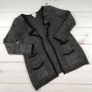 Soft Surroundings Metalic Cardigan